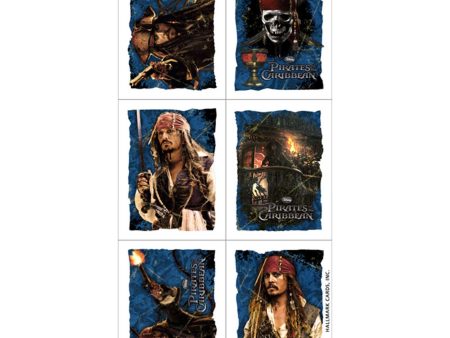 Pirates Of The Caribbean Stickers 4pcs Sale