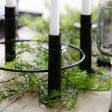 Black Christmas Candle Holder Centrepiece Discount