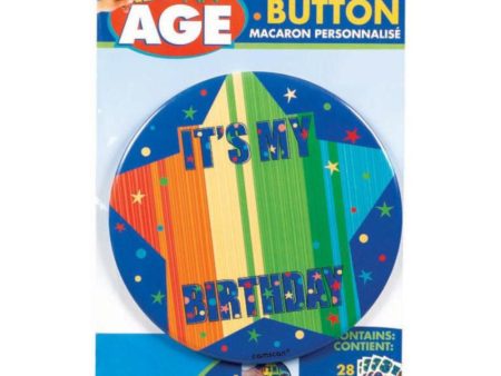 A Year To Celebrate Happy Birthday Large Button Discount