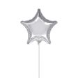 Metallic Silver Star Foil Balloon 9in For Discount