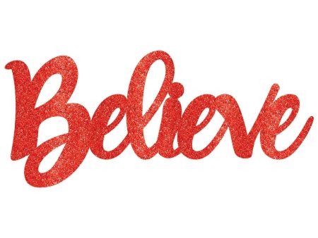 Believe Glitter Photo Prop Decoration Sale