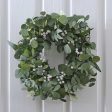 Eucalyptus and White Berries Christmas Door Wreath Discount