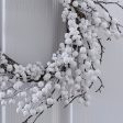 White Berry Christmas Door Wreath For Cheap