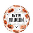 Fun & Spooky Pumpkins & Ghosts Printed Clearz Foil Balloon Online now