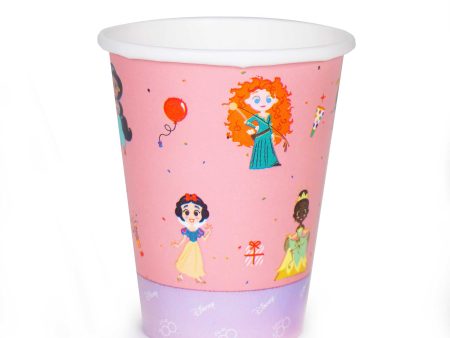 Cute Celebration D100 Princess Cup 9oz, 8pcs Cheap