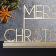 Gold Metal Merry Christmas Sign Online Hot Sale