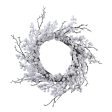 White Berry Christmas Door Wreath For Cheap