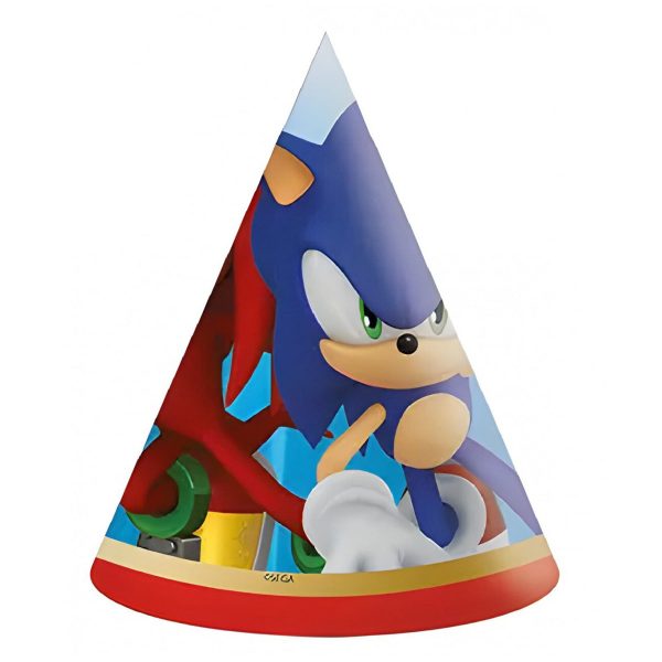 Sonic Next Generation Paper Cone Hats 6pcs Fashion