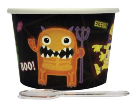 Boo Crew Dessert Pots And Spoons 12pcs Fashion