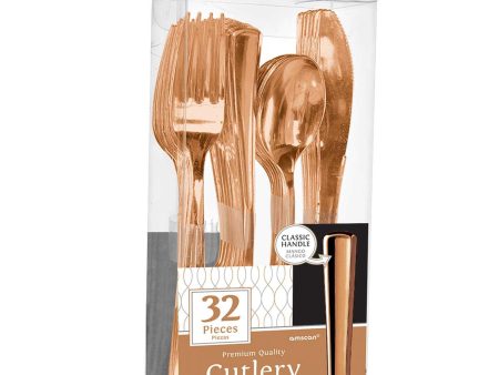 Rose Gold Premium Assorted Cutlery 32pcs For Cheap