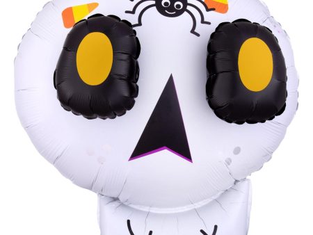 3D Cute Halloween Skull EZ-Fill Multi-Balloon 55x63cm Hot on Sale