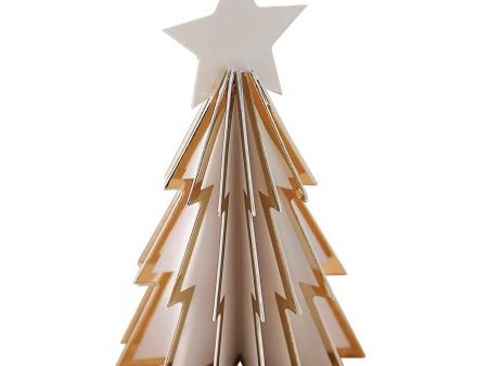 White and Gold Christmas Tree Place Cards For Discount