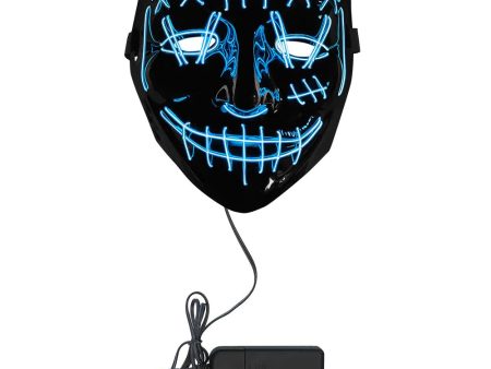 Adult Blue Led Killer Smile Mask Fashion