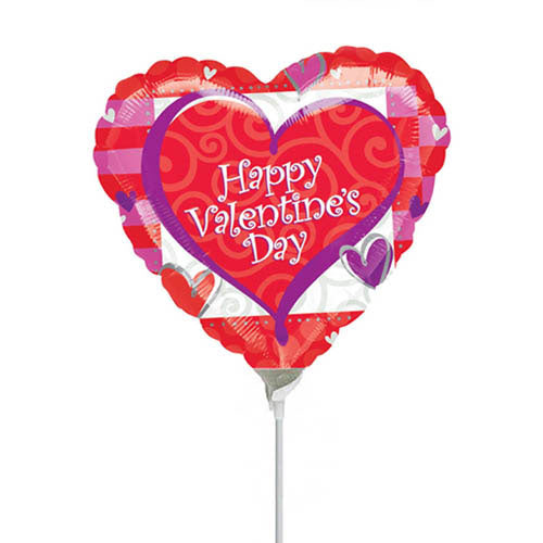 Modern Love Valentine Mini Shape Balloon 4in Cheap