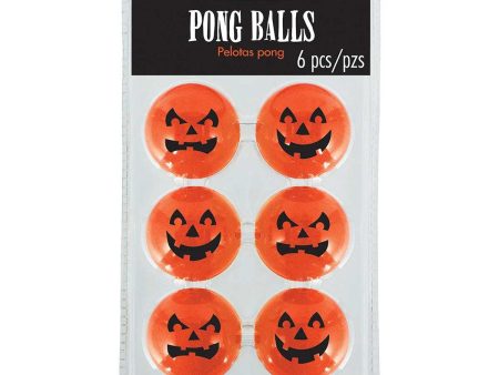 Jack-O Lantern Plastic Pong Balls Sale