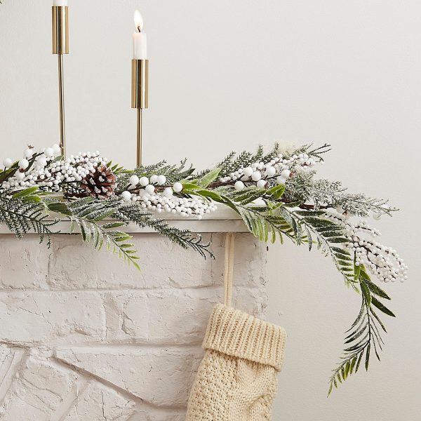 Snowy Christmas Garland Cheap