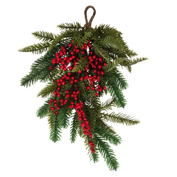 Foliage Christmas Door Swag with Berries Online