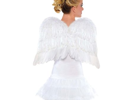 22in White Feather Wing Discount