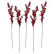 Red Berry Stems Christmas Foliage Decorations For Sale