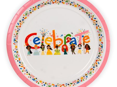 Cute Celebration D100 Princess Plate 9in, 8pcs For Discount