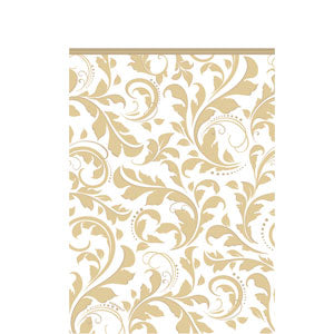 Gold Elegant Scroll Paper Tablecover on Sale