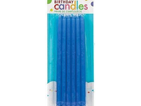 Blue Taper Candles 5in, 12pcs Cheap