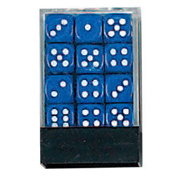 DLX Opaque Dice: 36pc 12mm (Blue) Fashion