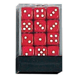 DLX Opaque Dice: 36pc 12mm (Red) For Discount